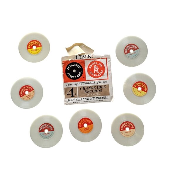 Mattel Other - Mattel Charmin Chatty Doll Vintage 1962 Mattel Toymaker Record Set Of 7 Collect